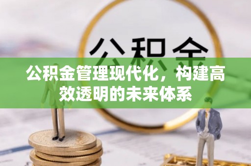 筠连公积金管理现代化，构建高效透明的未来体系