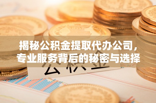 筠连揭秘公积金提取代办公司，专业服务背后的秘密与选择指南