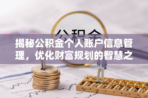筠连揭秘公积金个人账户信息管理，优化财富规划的智慧之选